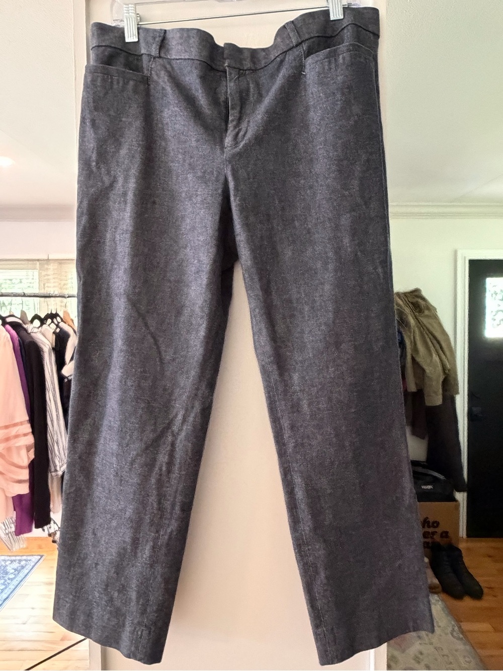 Banana Republic Women's Dark Charcoal Dress Trousers